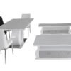 BLAKE 1598 BLAKE GREY W7- Blake, Dining Table Only