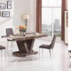 DT1602 BONI BROWN-Cream+ DY1701 BAIN BROWN W7- Boni, Dining Table Only