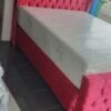 Small Double, Wings Fabric, Ottoman Bedframe+ZigZag Wings, 4'