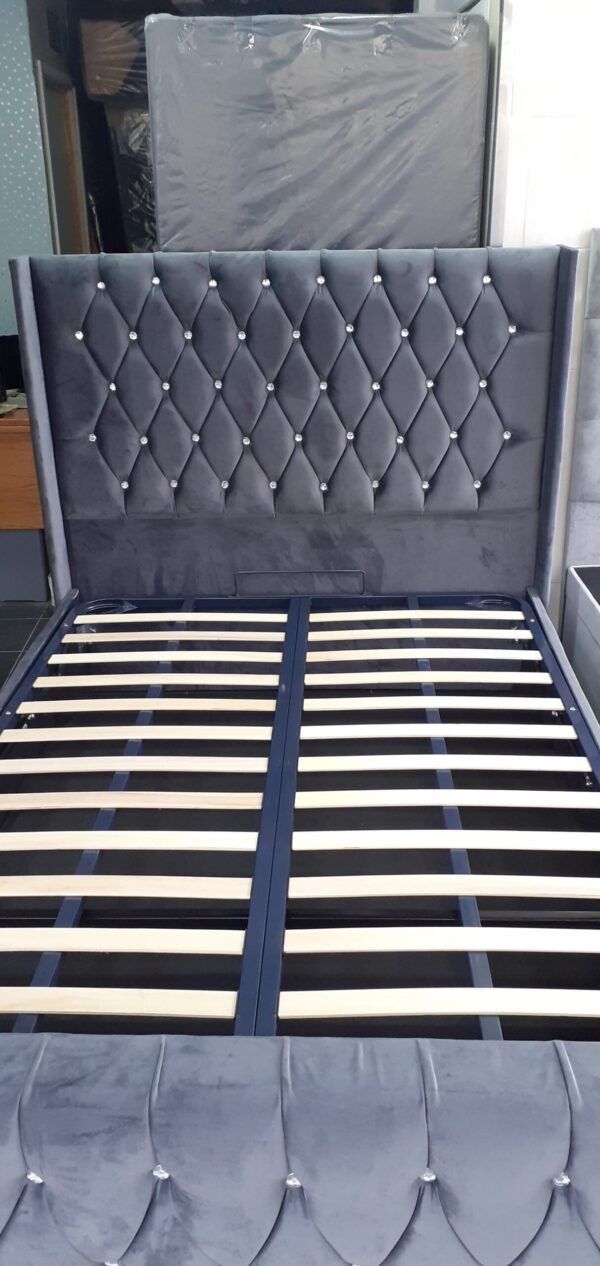 20231222_140742 Small Double, Wings Fabric, Ottoman Bedframe+ Straight Wings, 4'