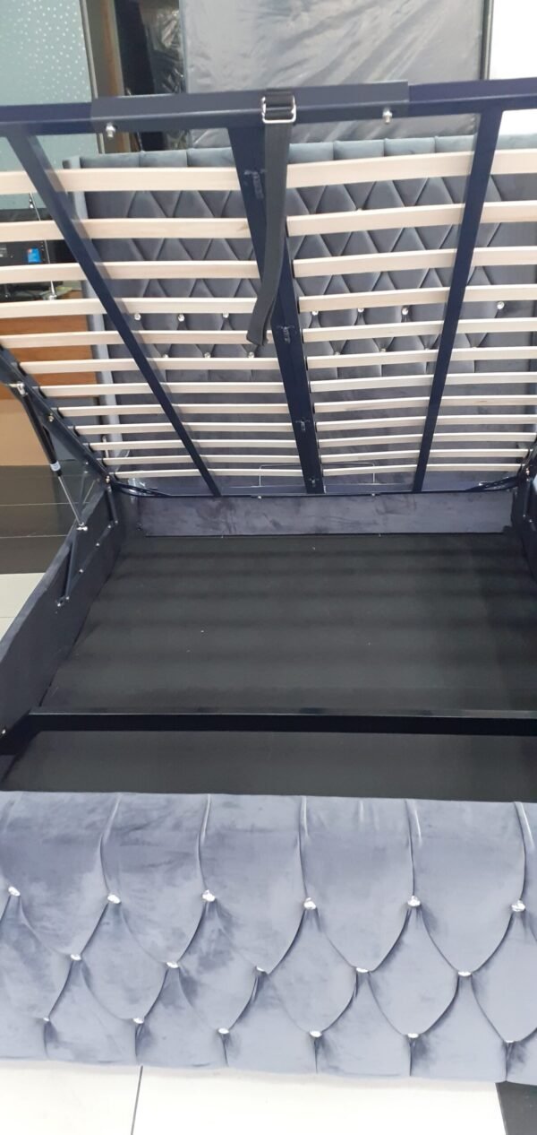 20231222_141124 Small Double, Wings Fabric, Ottoman Bedframe+ Straight Wings, 4'