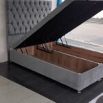 Small Double, Ready-made, Fabric, Ottoman Bedframe, 4'